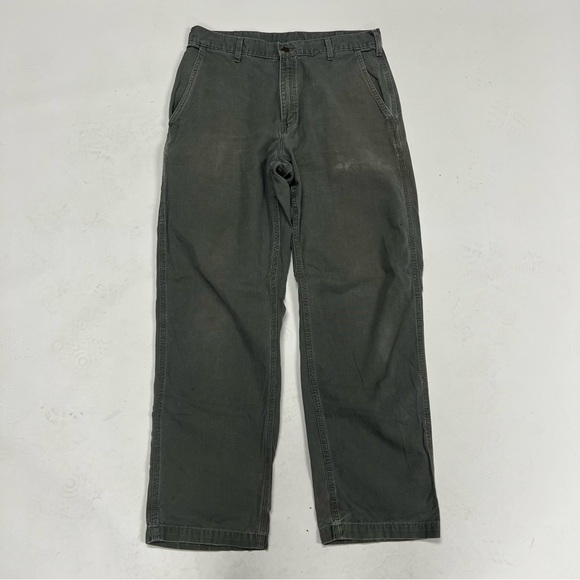 Green Carhartt Carpenter Pants - Picture 3 of 5